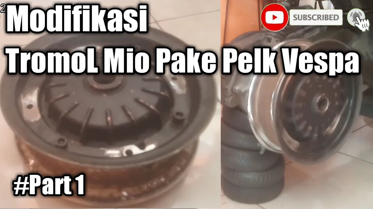 TROMOL MIO PAKE PELK VESPA#modifikasi