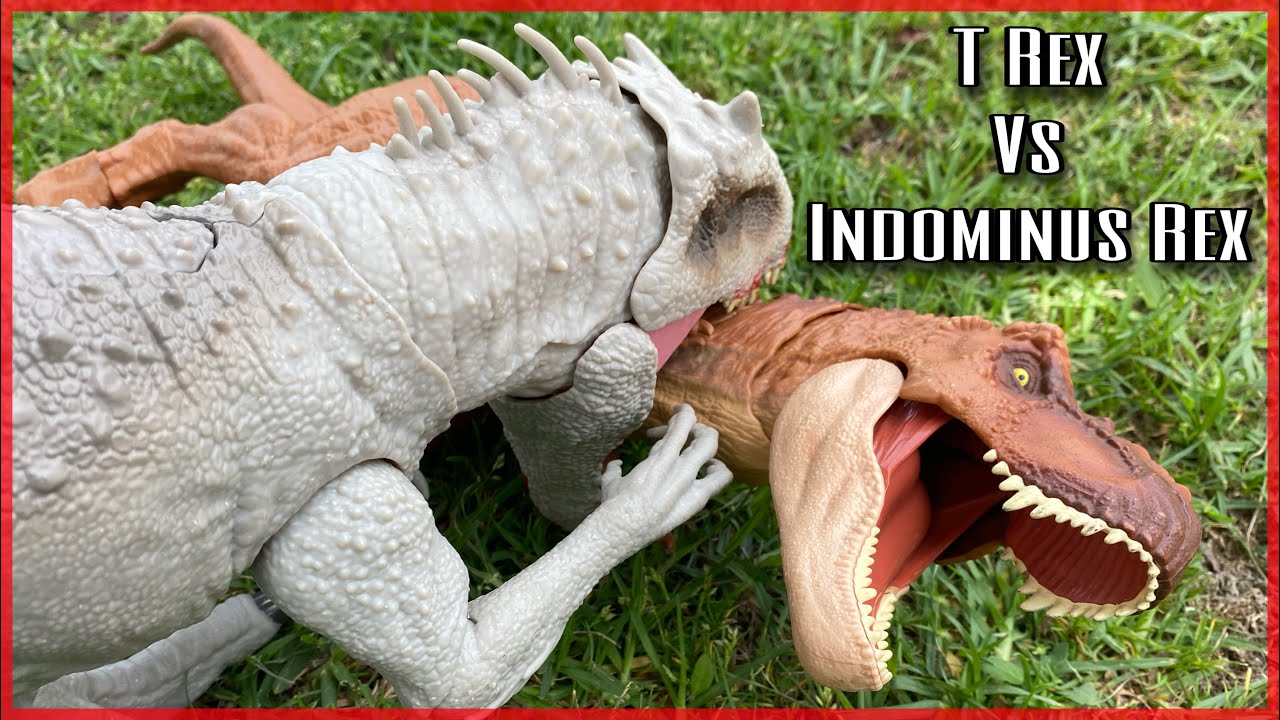 T REX VS INDOMINUS REX / STOP MOTION TOY MOVIE Dinosaur Battles. Jurassic world Cam Cretaceous.