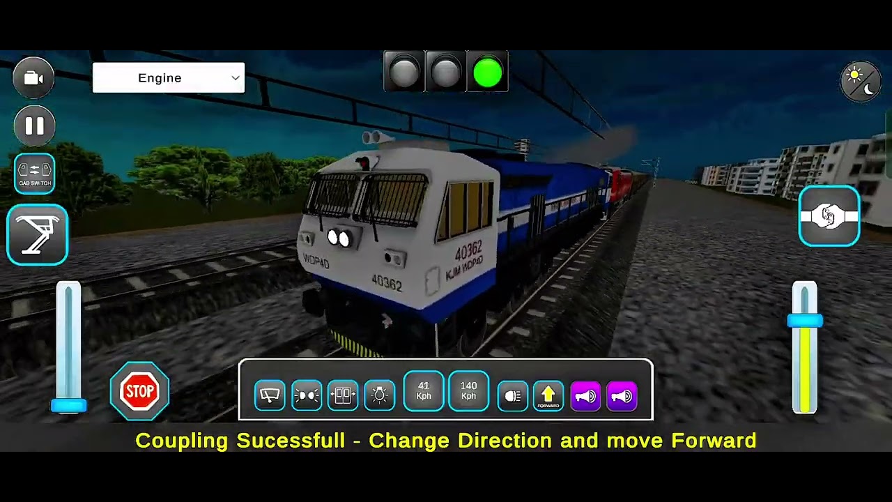 Real Indian Train 🚂 Game 🎯 || Indian Train Simulator Game 🎯 #train #indian #game 