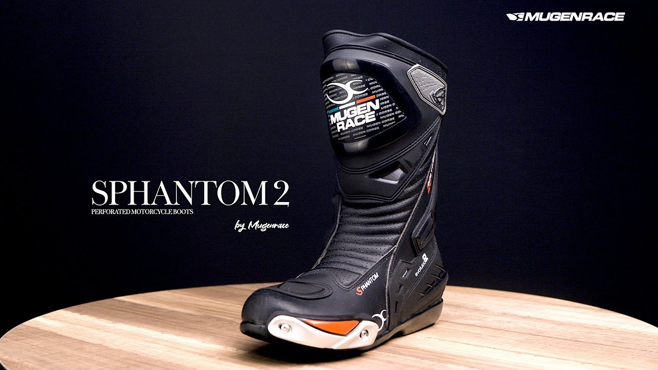 MUGENRACE Sphantom 2 perforated Motorcycle Boots