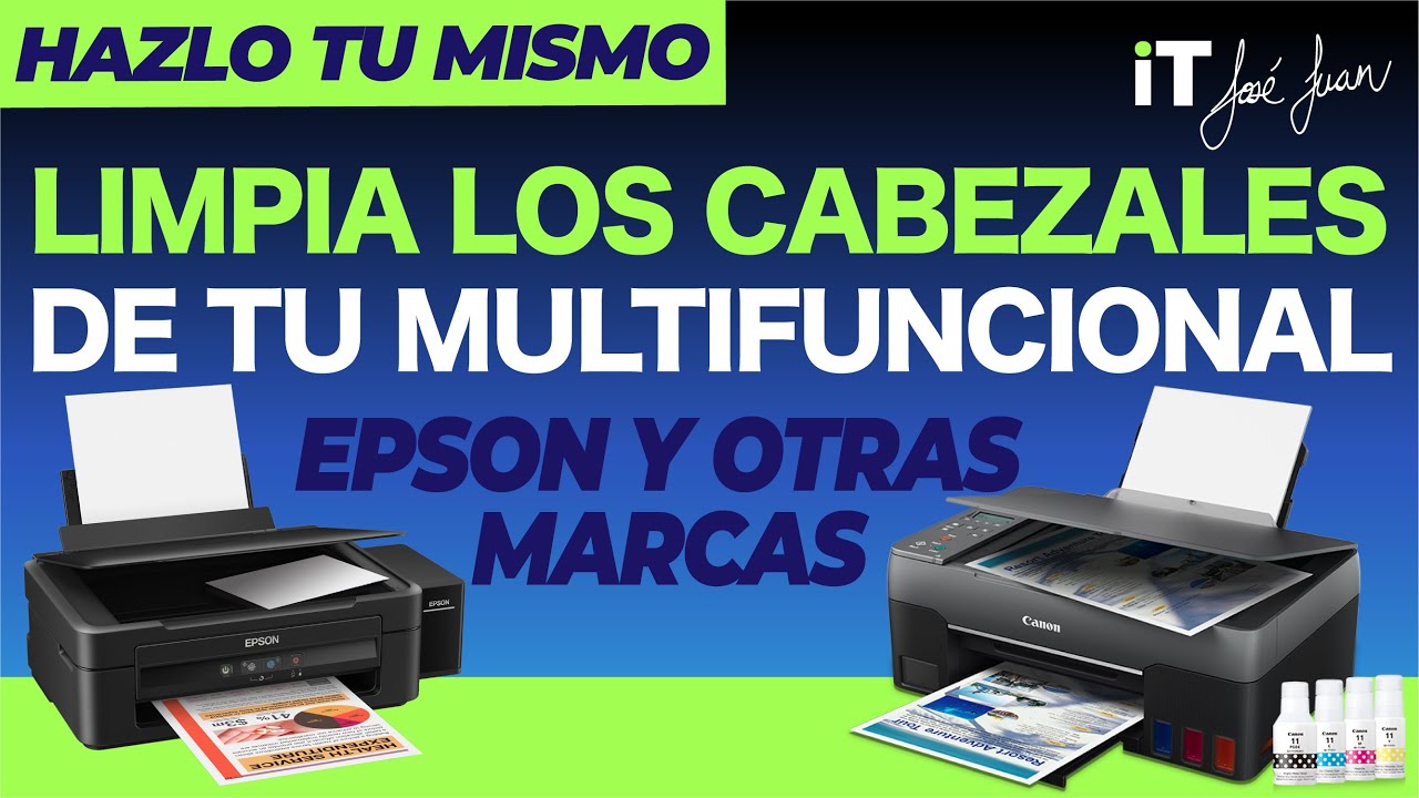 🧼 TUTORIAL Cómo limpiar los cabezales de impresoras y mulfuncionales EPSON  🖨 y cualquier marca 🧐