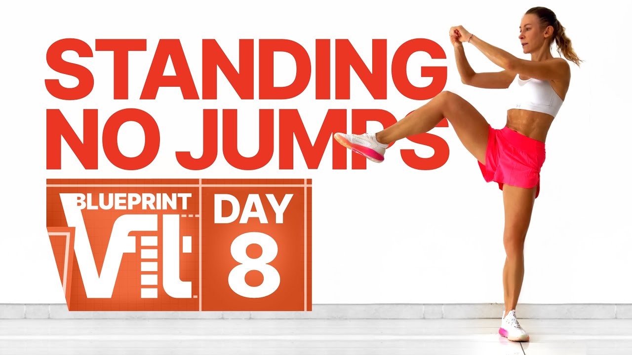 30 MIN FULL BODY - NO JUMPING - ALL STANDING FAT BURN Workout | DAY 8 VFIT BLUEPRINT SERIES