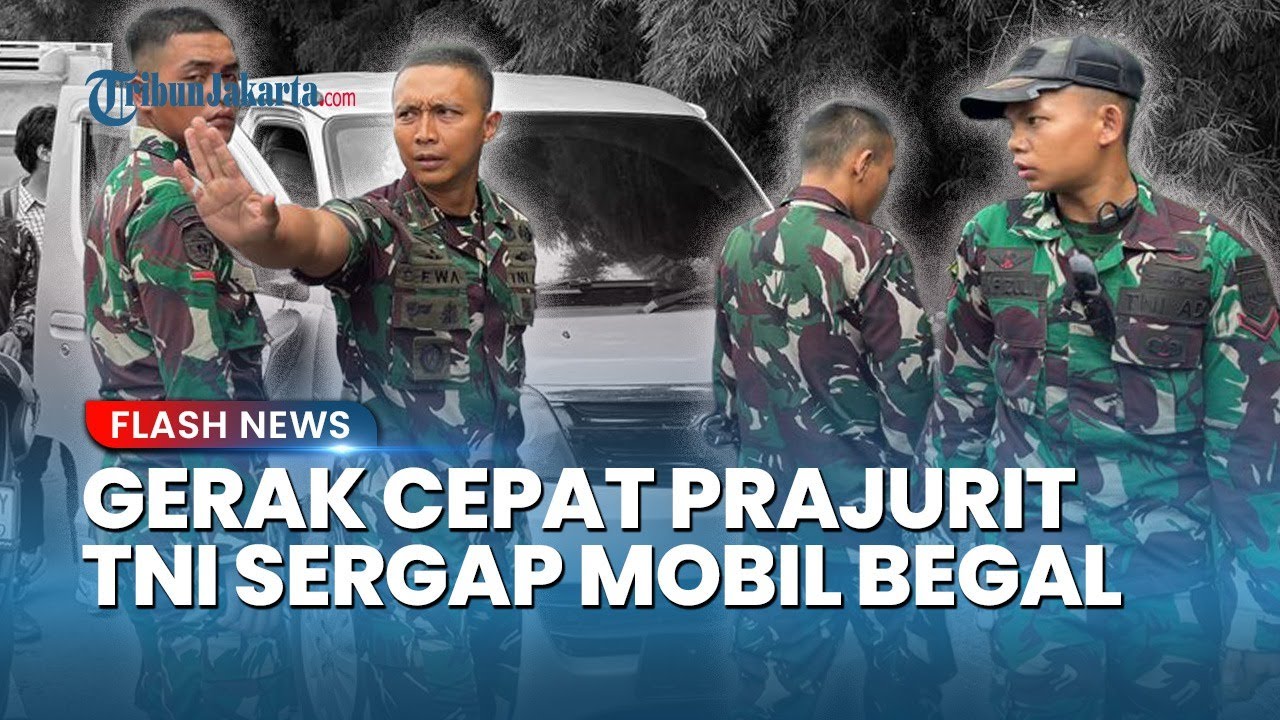 Prajurit TNI AD Berhasil Lumpuhkan Mobil Begal yang Tabrak Kendaraan di Tol Kebon Jeruk