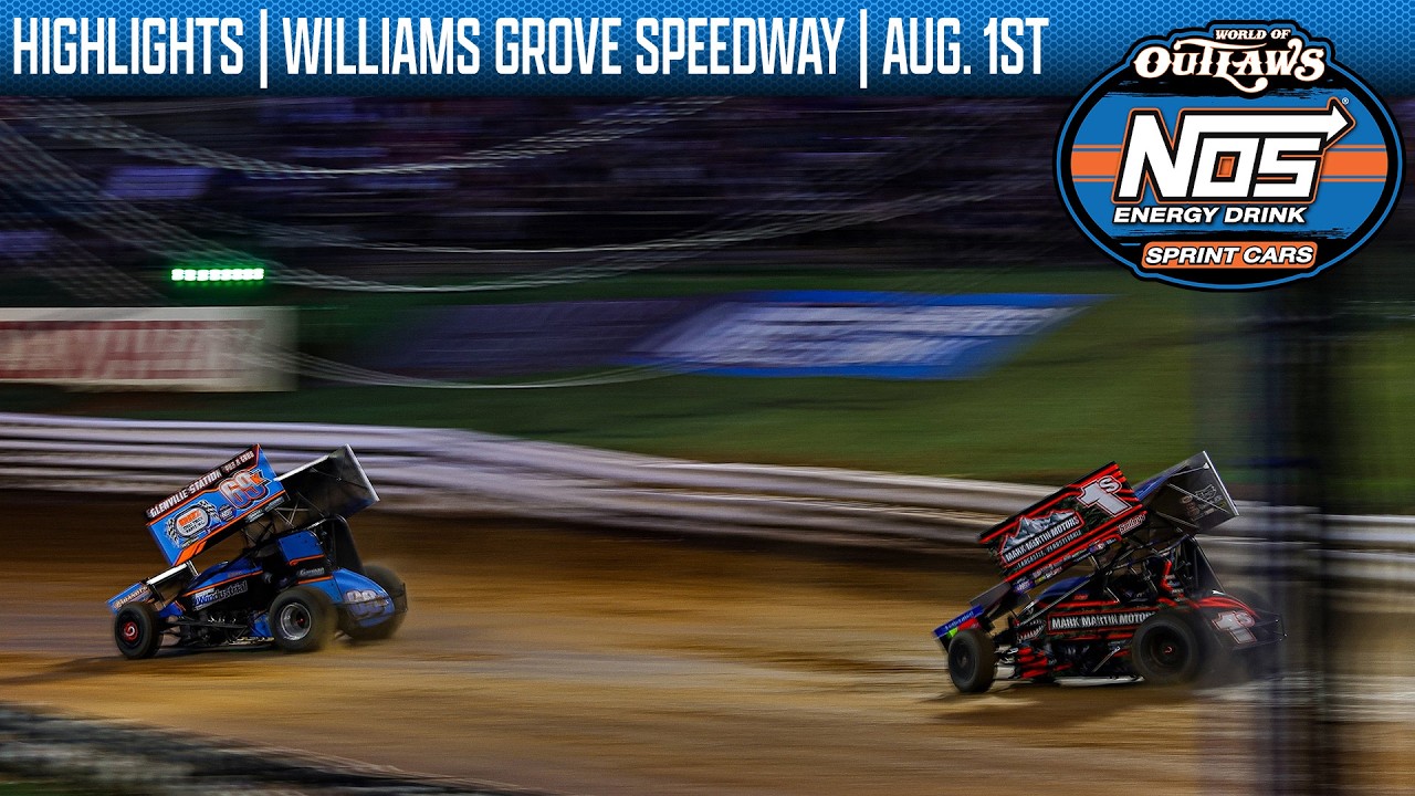 World of Outlaws NOS Energy Drink Sprint Cars | Williams Grove Speedway | 1 августа 2026 г. | ЛУЧ...