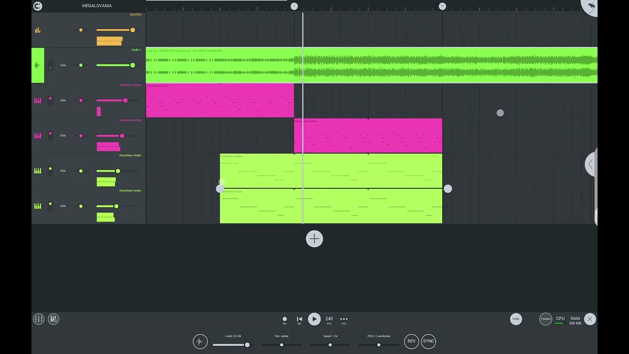 First time recreating Megalovania on my new tablet! Part 1 