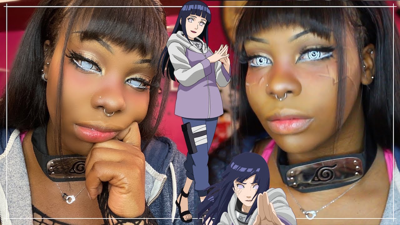 Hinata ☆ Anime Inspired Makeup Tutorial || Black Girl Cosplay