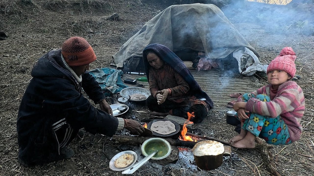 Best Life in a Himalayan Village | Shepherd’s Organic Food Cooking | Sheep Documentary Video 