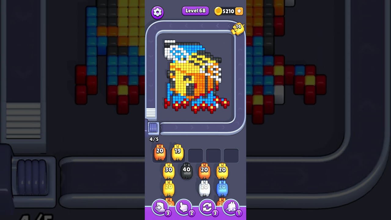 Pixel flow level 68 hard slow speed 