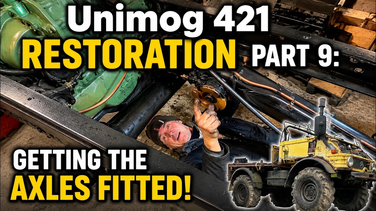 Unimog 421 Restoration Part 9: Thrust Tubes & Ball Couplings - Getting the Axles Fitted!