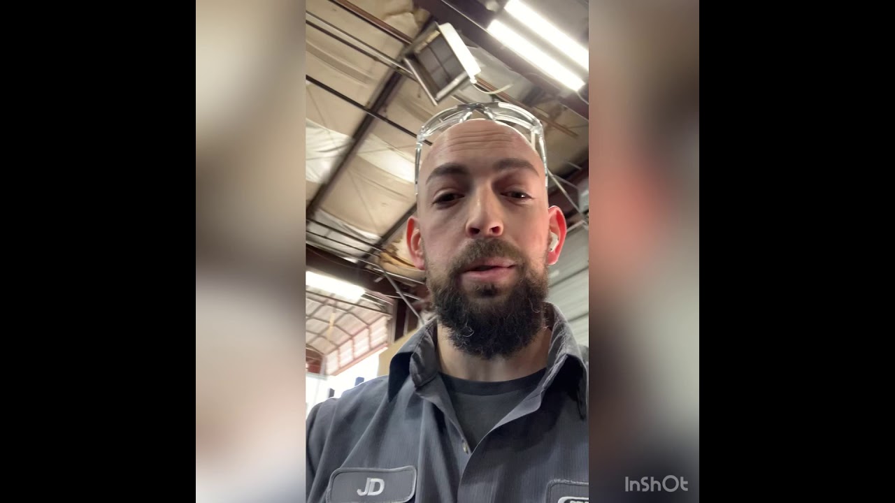 Freightliner cascadia  steer axle shock replacement. Danger from a bald mans perspective