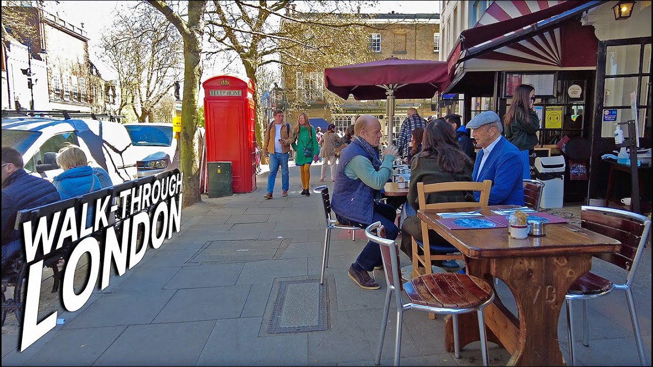 LONDON Walk 🇬🇧 - Afternoon stroll in Hampstead, a charming urban village located in North London 🌻