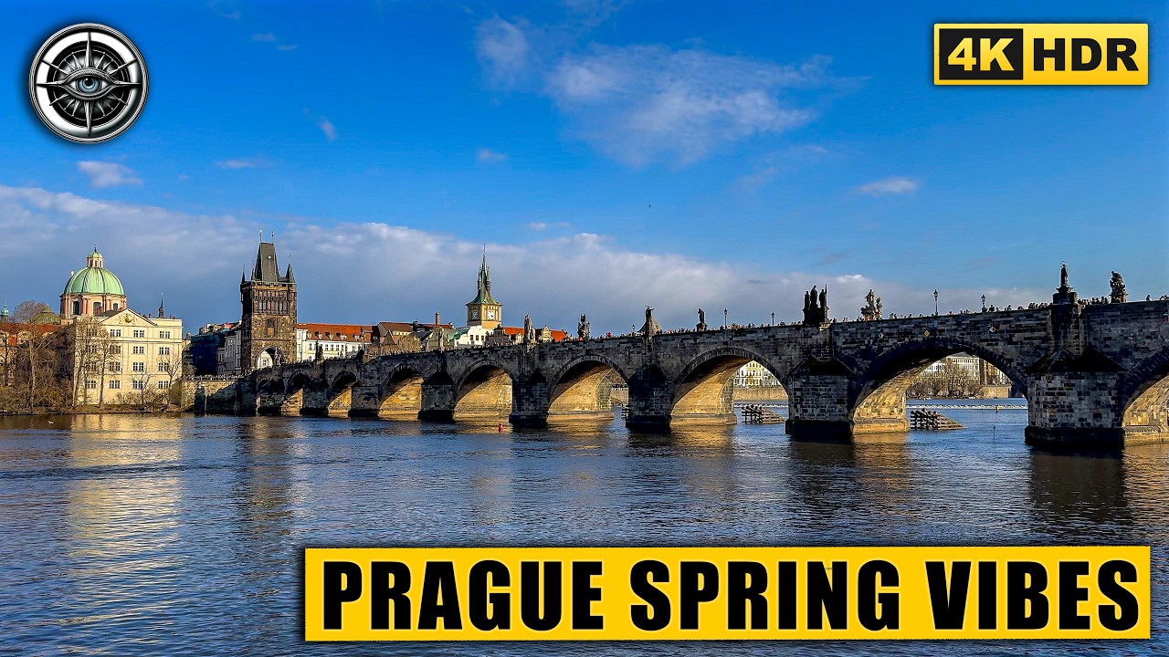 Prague 4K Spring Walk: Mal&aacute; Strana District | Historic Streets HDR ASMR