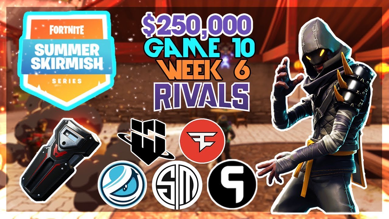 250 000 долларов США 🥊Rivals Summer Skirmish🥊 Неделя 6, игра 10 (Fortnite)