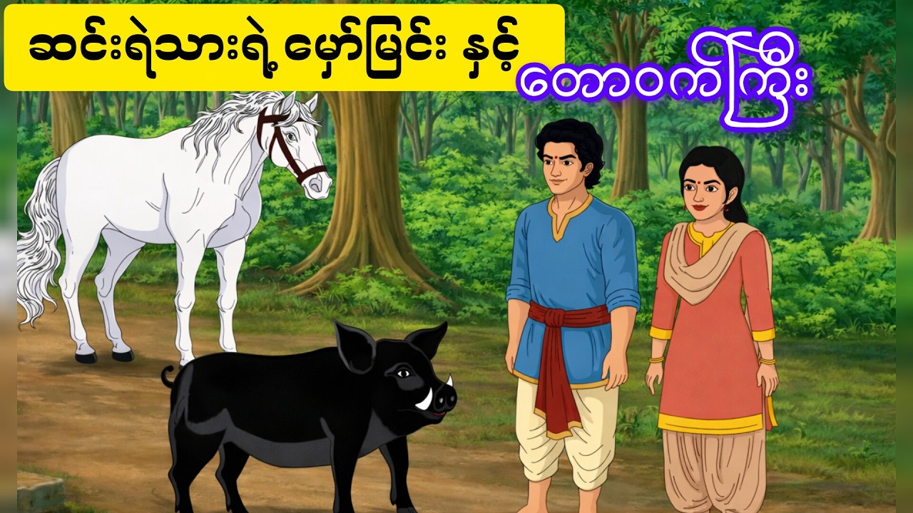 တောဝက်ကြီးကို နှိမ်နှင်းပြီး မင်းသမီးကို ကယ်ခဲ့တယ်။
