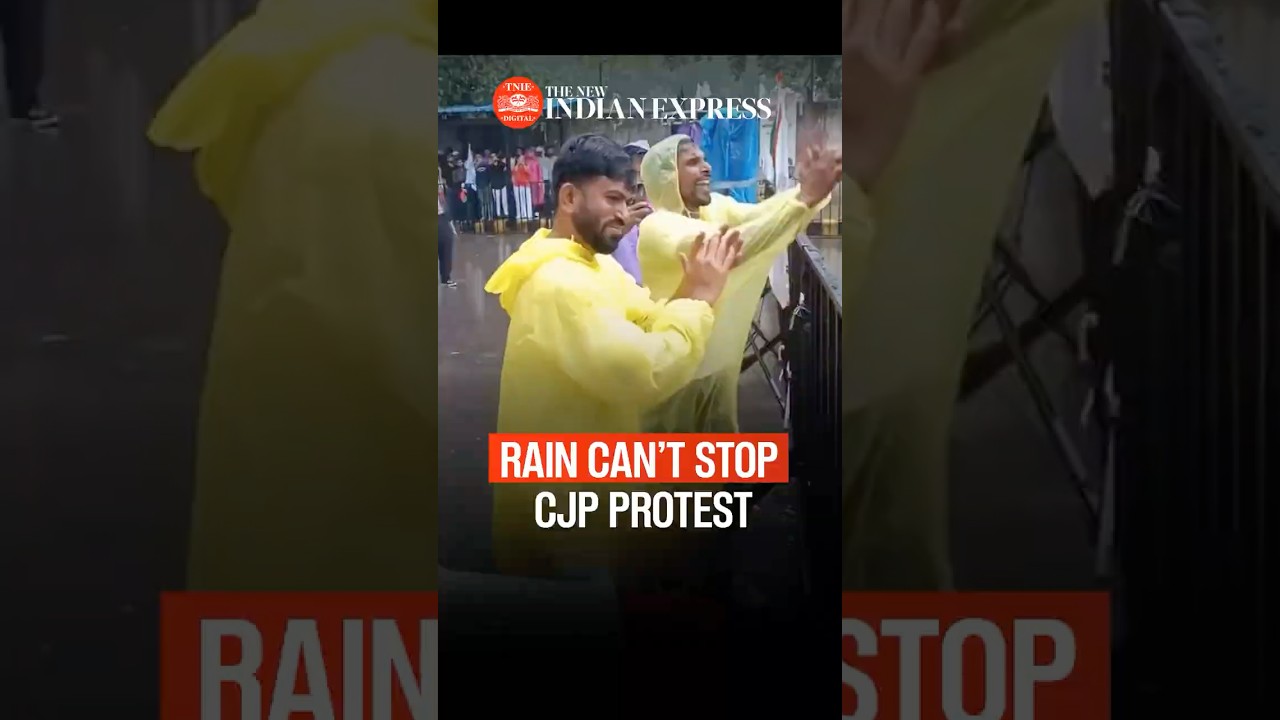Rain Disrupts CJP Protest at Jantar Mantar; Founder Abhijeet Dipke Dances as Video Goes Viral