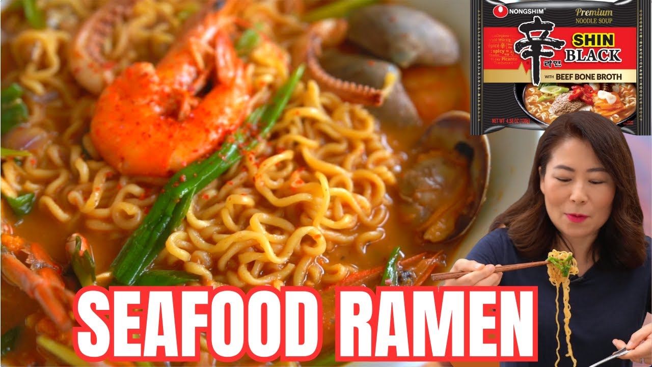🌶Spicy Korean Seafood Ramen Recipe | Korean Ramyun Hack that will blow your mind! | 🇰🇷얼큰하고 시원한 해물라면
