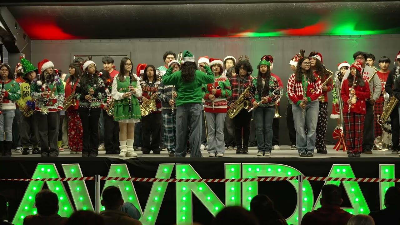 Leuzinger Marching Band Performance - Angel Tree Lighting 2025