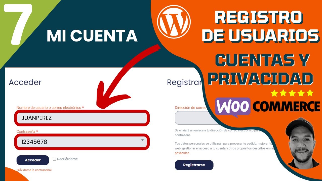 Ajustes de Cuentas y Privacidad en WooCommerce| Curso TIENDA VIRTUAL 2023 Video #7