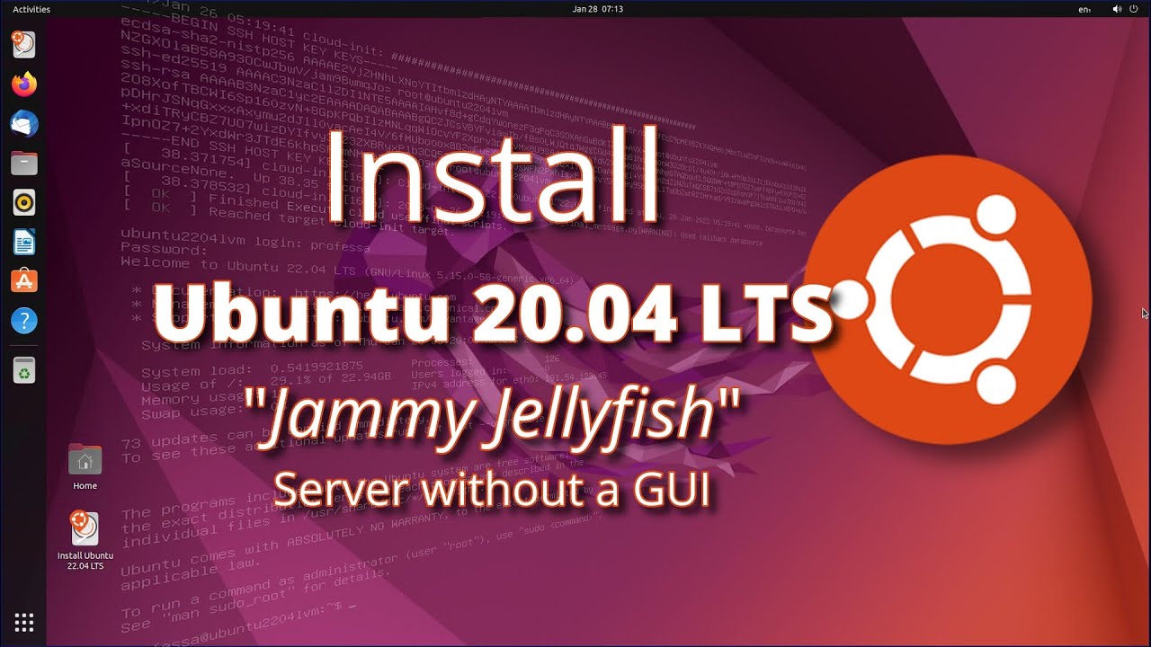 Installation of Ubuntu Server 22.04 LTS, Server Without a GUI