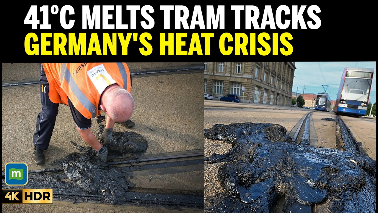 HEATWAVE IN EUROPE: Germany's Heatwave Melts Tram Tracks as Temperatures Hit 41&deg;C