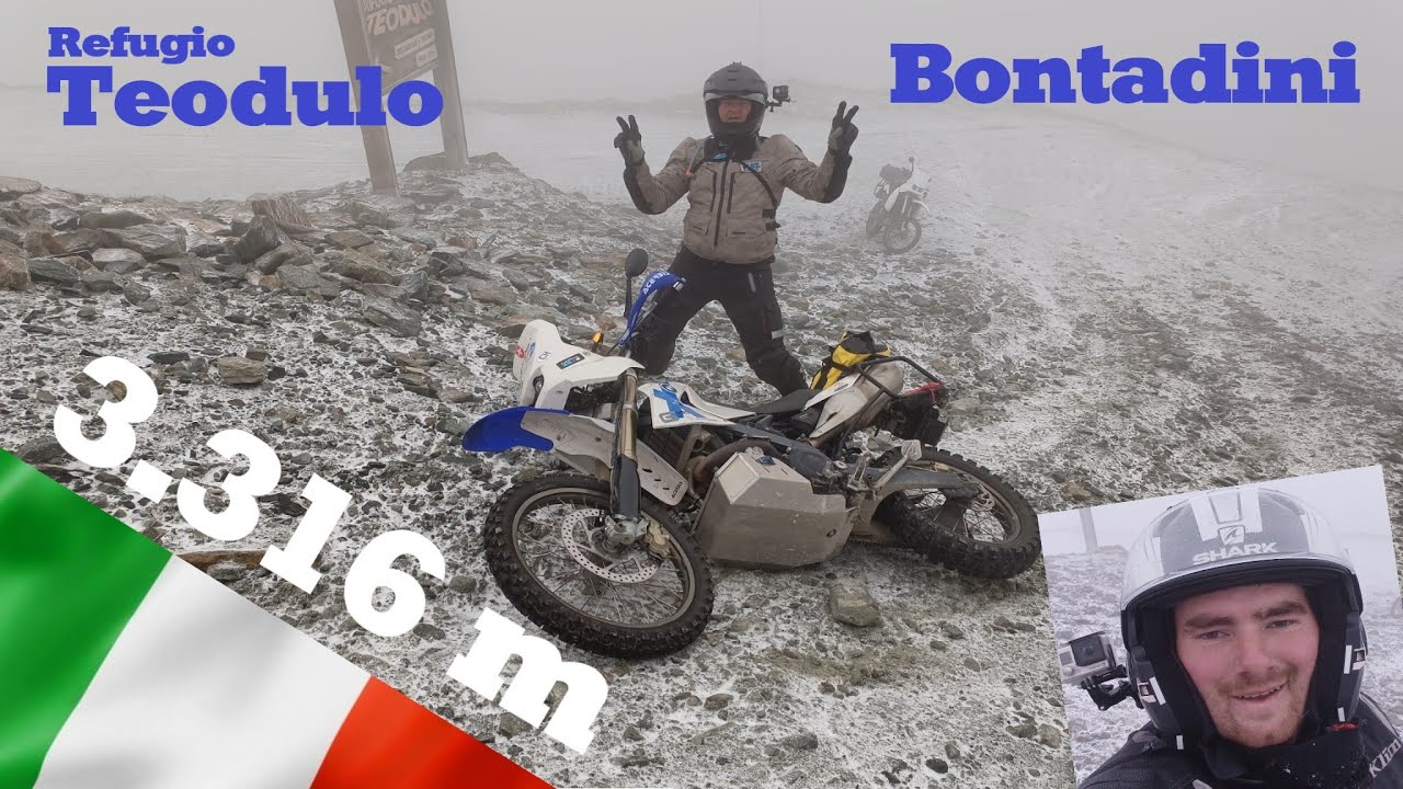 Bontadini & Refugio Teodulo with Motorbike, Gravelroad BMW G650 X-Challenge