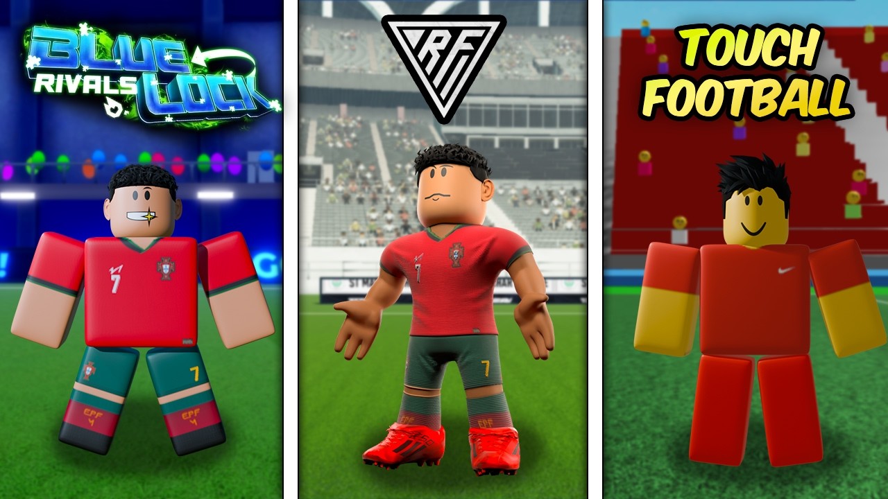 Scoring With Ronaldo In Every Roblox Football Game!