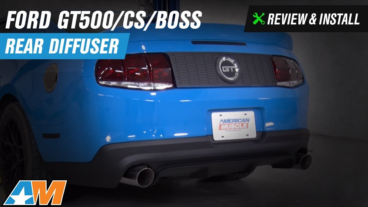 2010-2012 Mustang Ford GT500/CS/BOSS Rear Diffuser Review & Install