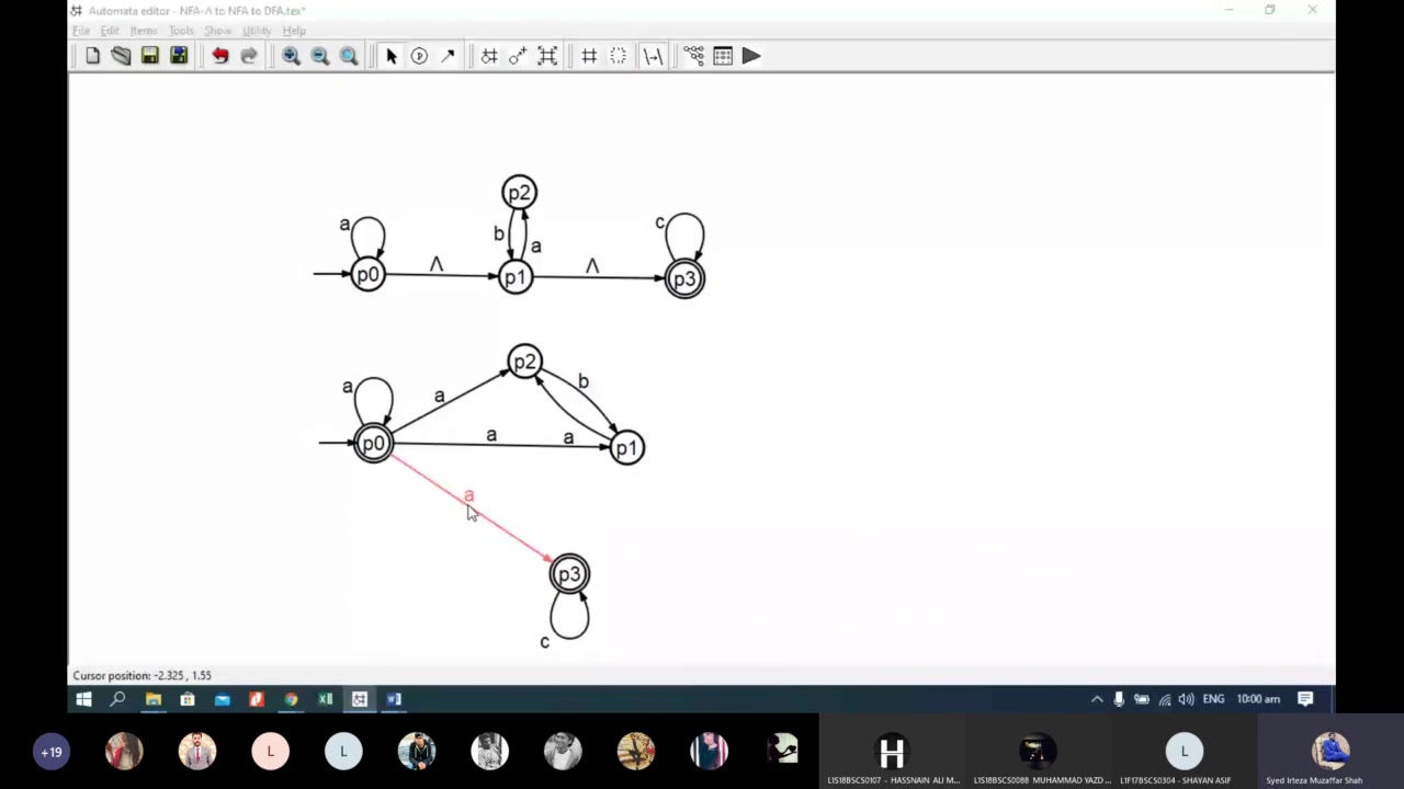 How to convert | NFA-Null to DFA | NFA-Null to NFA | NFA to  DFA using subset construction method