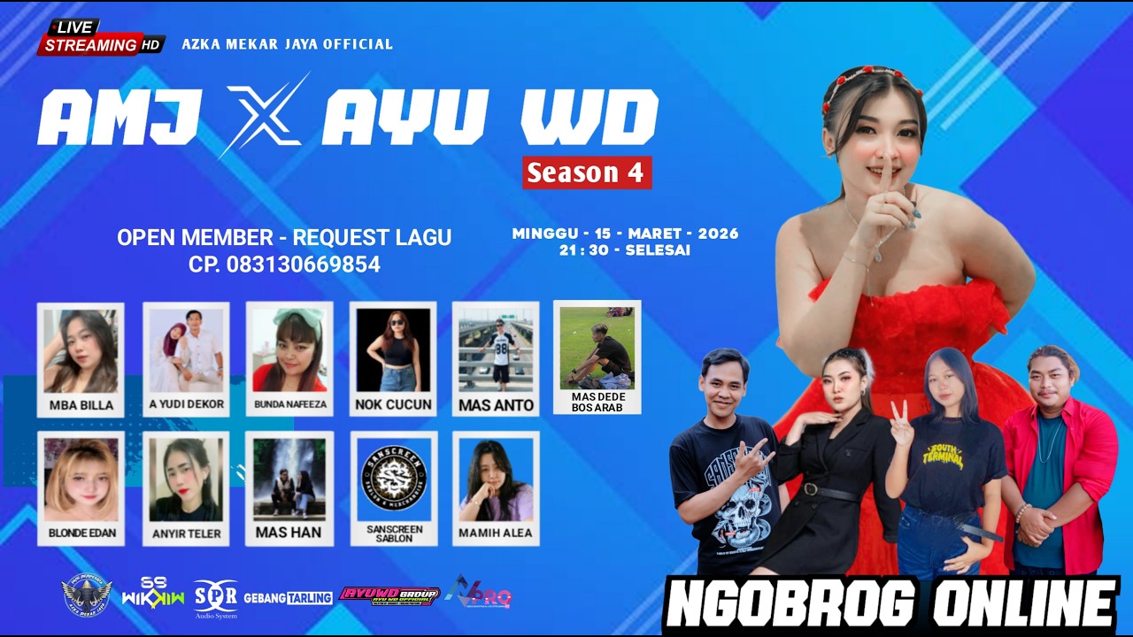 NGOBROG ONLINE ||  AZKA MEKAR JAYA  X AYU WD SEASON 4 ||  15 MARET  2026