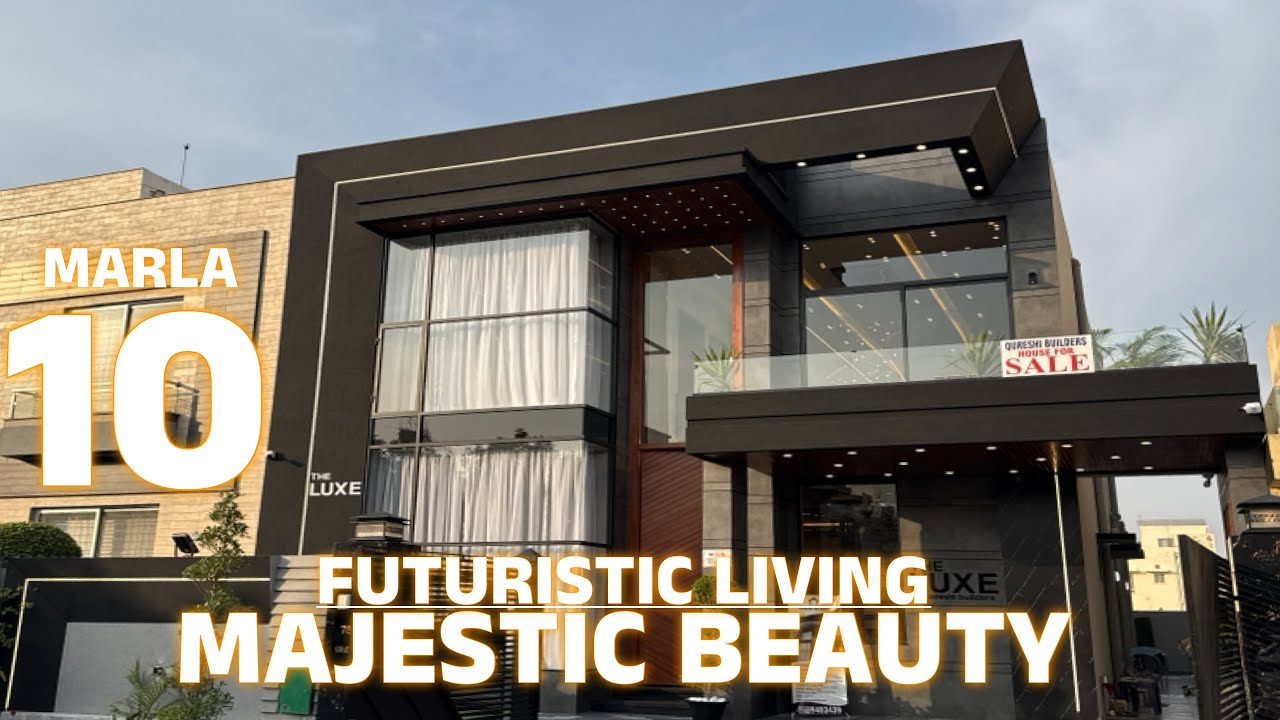 MAJESTIC BEAUTY! 10 Marla Futuristic House For Sale Bahria Town Lahore