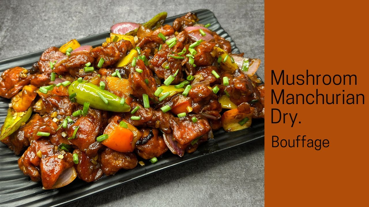 Mushroom manchurian dry | Chinese starter | Mushroom starters | Veg dry recipes | Street style food