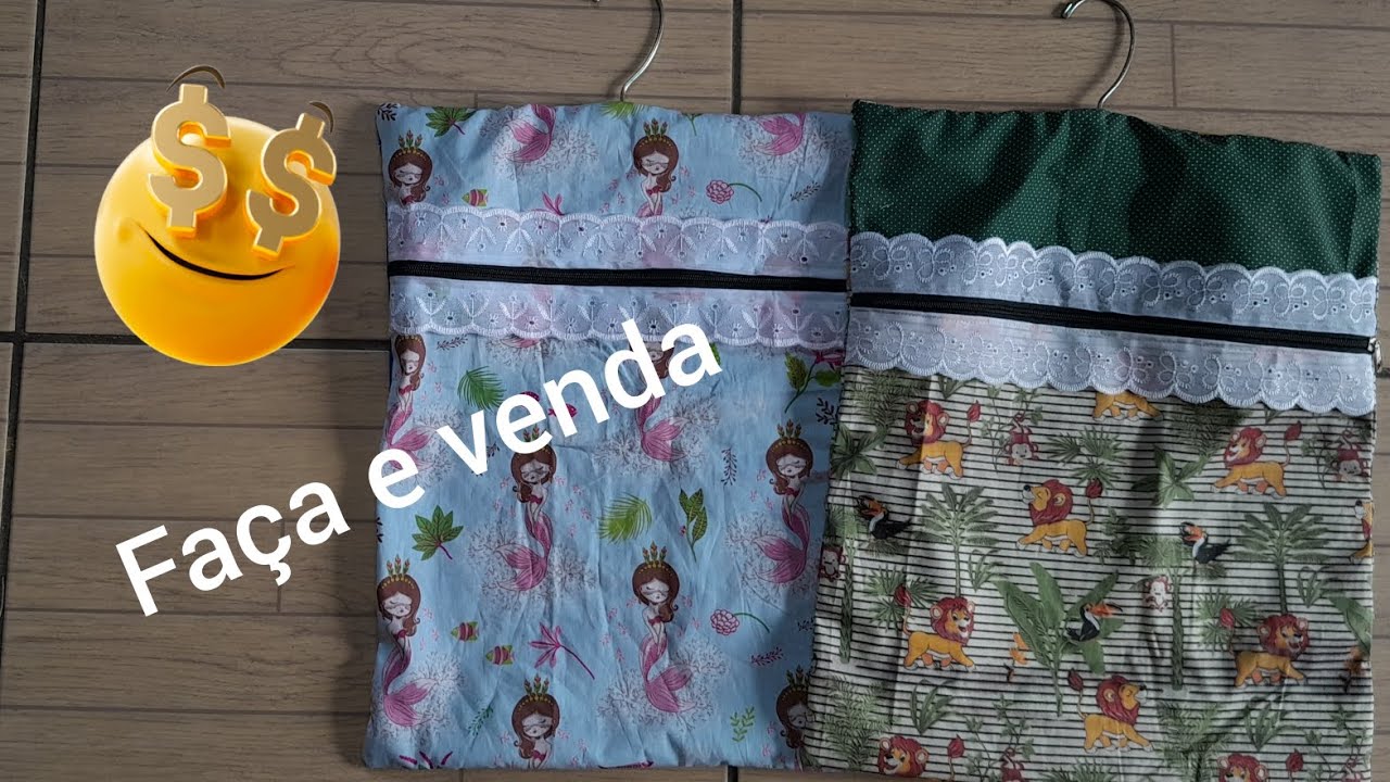 #Diy Faça e venda muito. Porta calcinhas e cuecas em tecidos. @Tânia Multi Art's