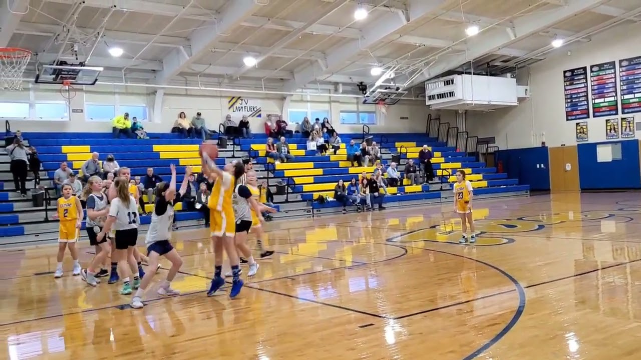 4th grade girls basketball tournament Clyde Fliers versus Tiffin- February 11th, 2023
