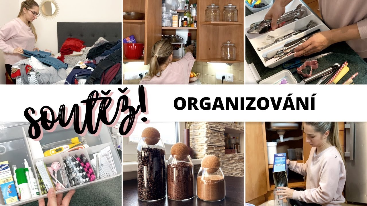 ORGANIZOVÁNÍ | SOUTĚŽ 🎁 úklid ložnice a organizování v kuchyni ✨