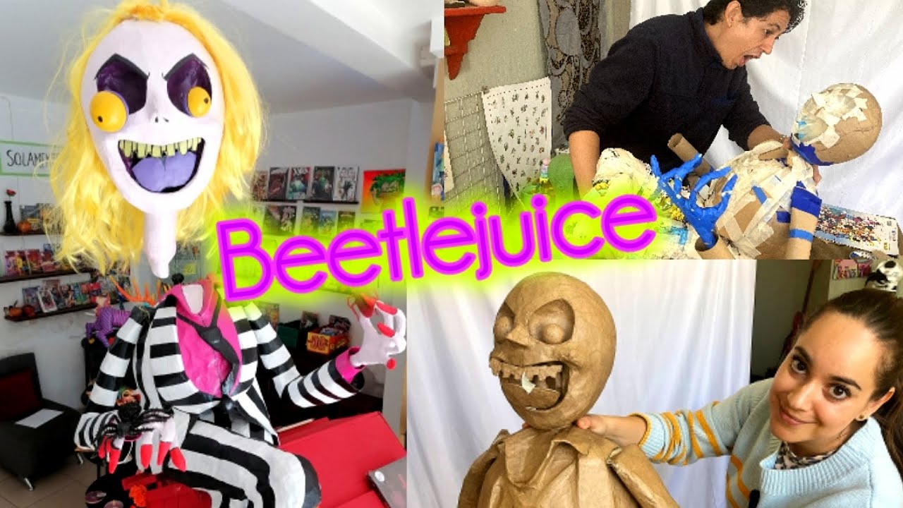 Cómo hacer a BEETLEJUICE de PAPEL MACHÉ