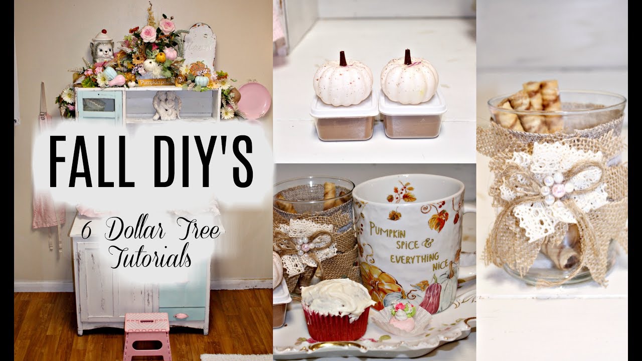 🍁6 DOLLAR TREE FALL DECOR DIYS / 