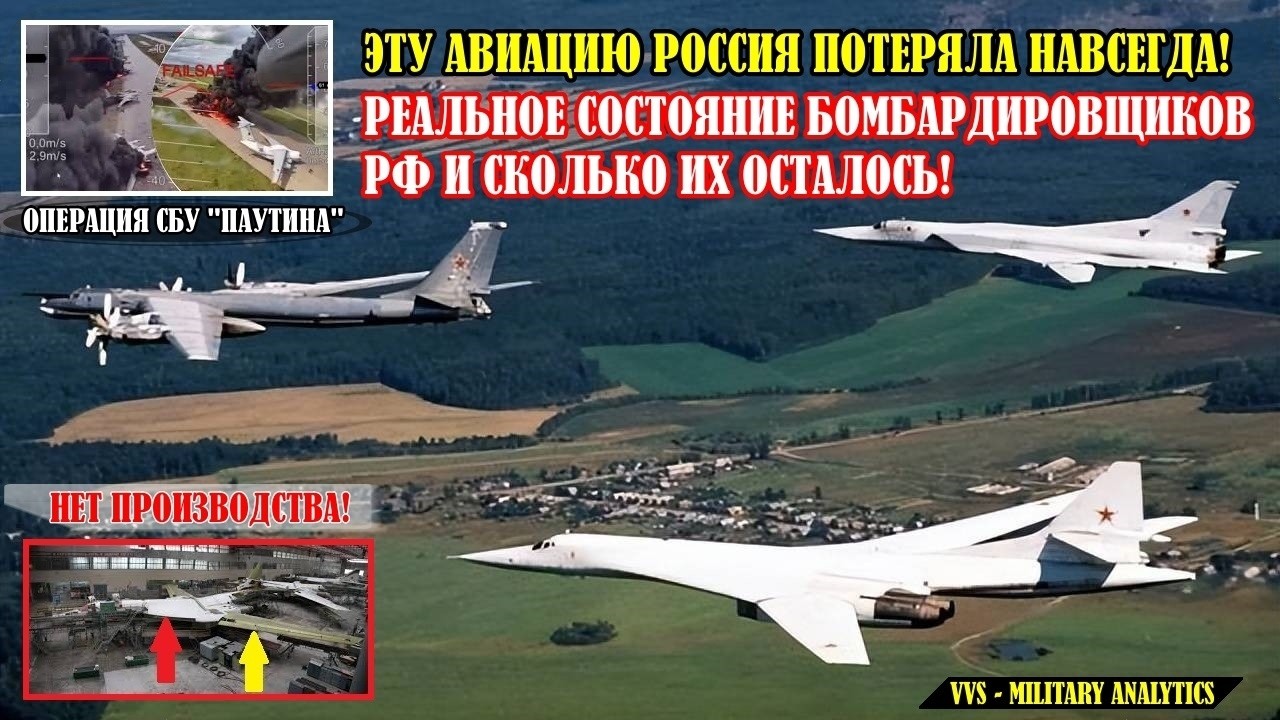 Эту авиацию Россия потеряла навсегда! Реальное состояние бомбардировщиков РФ и сколько их осталось?