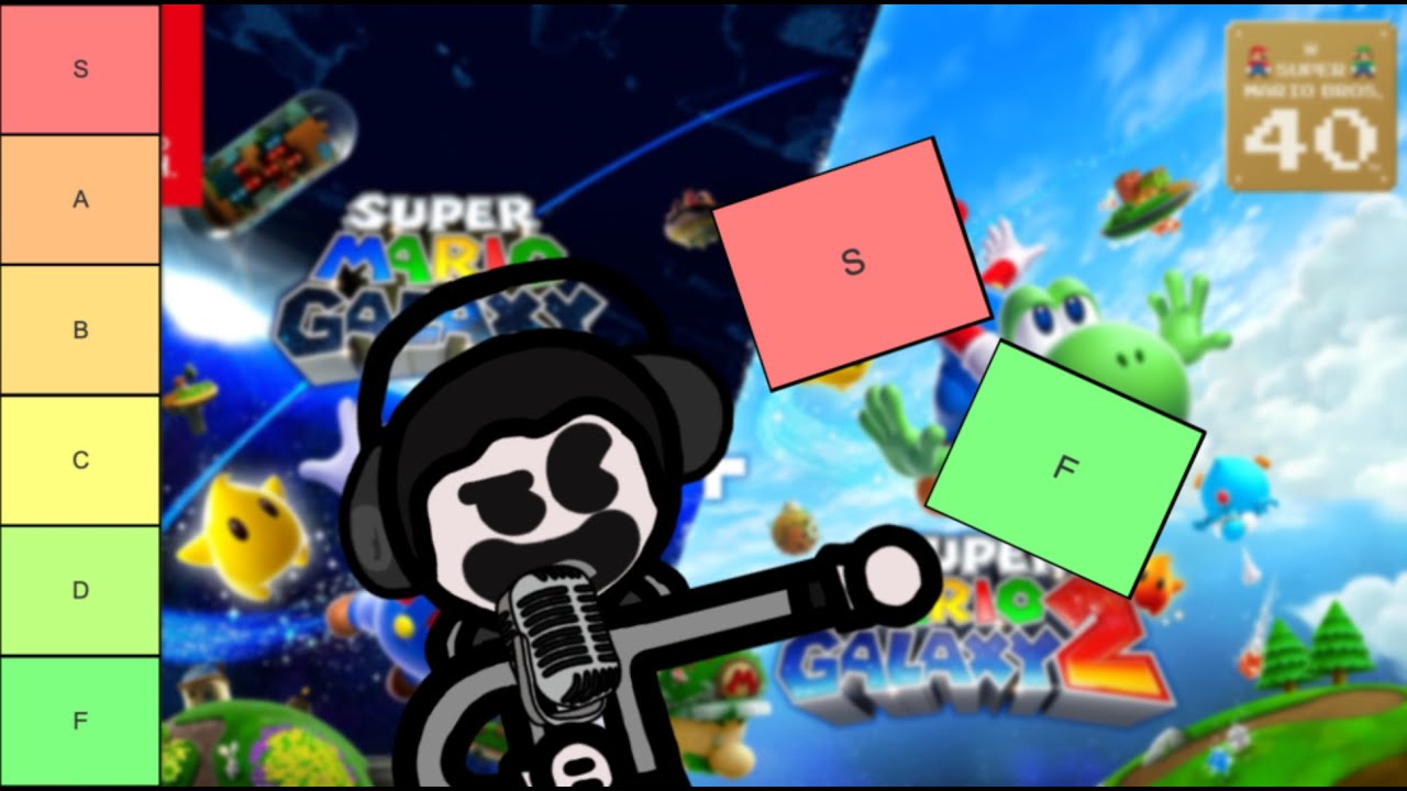 Ranking all of Super Mario Galaxy 1 and 2's Music + Levels LIVE
