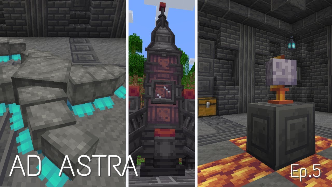 Ad Astra | Moon Dungeon | Netherite Space Suit! | Ep5
