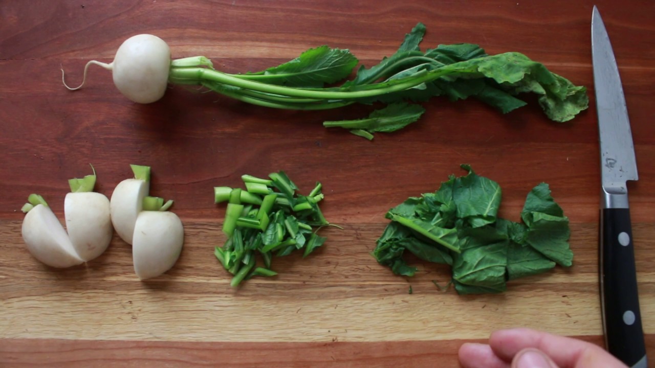 Trimming and Cooking Hakurei Turnips