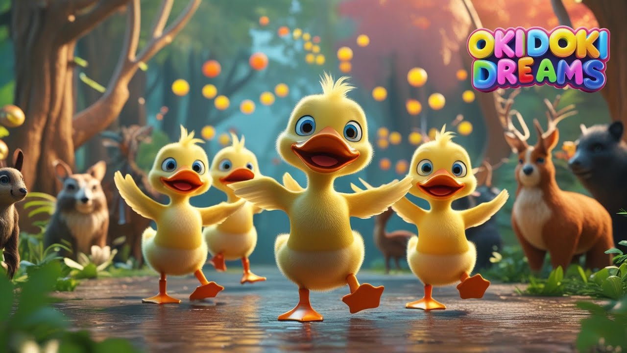 🏞️ Five Little Duckies | Over the Hill and Far Away | Adventure Song