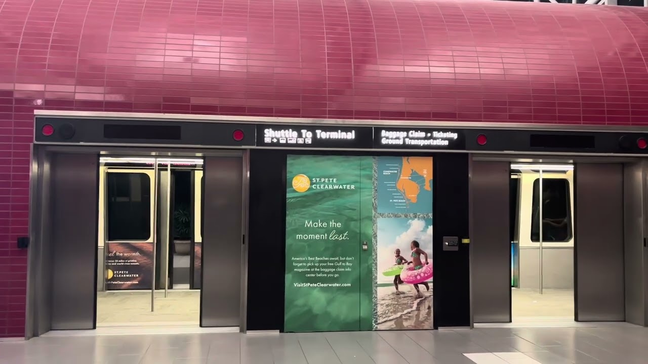 Tampa Airport Shuttle to Terminal and Doors are Closing