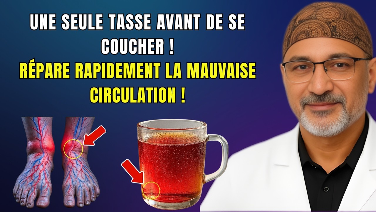SENIORS: 1 Seule Tasse de Cette Boisson Améliore la Circulation des Jambes et des Pieds en 24 Heures