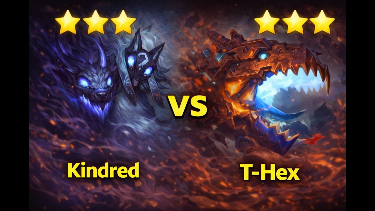KINDRED vs T-HEX 3-STAR ⭐⭐⭐| TFT SET16 (CHONCC'S TREASURE/CHONCC'UN HAZINESI)