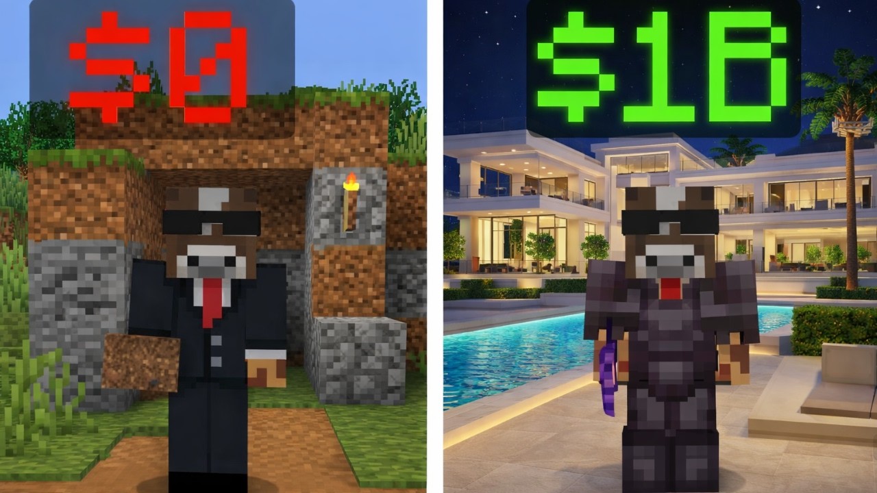 I Turned NOTHING Into $1 BILLION on Donut SMP
