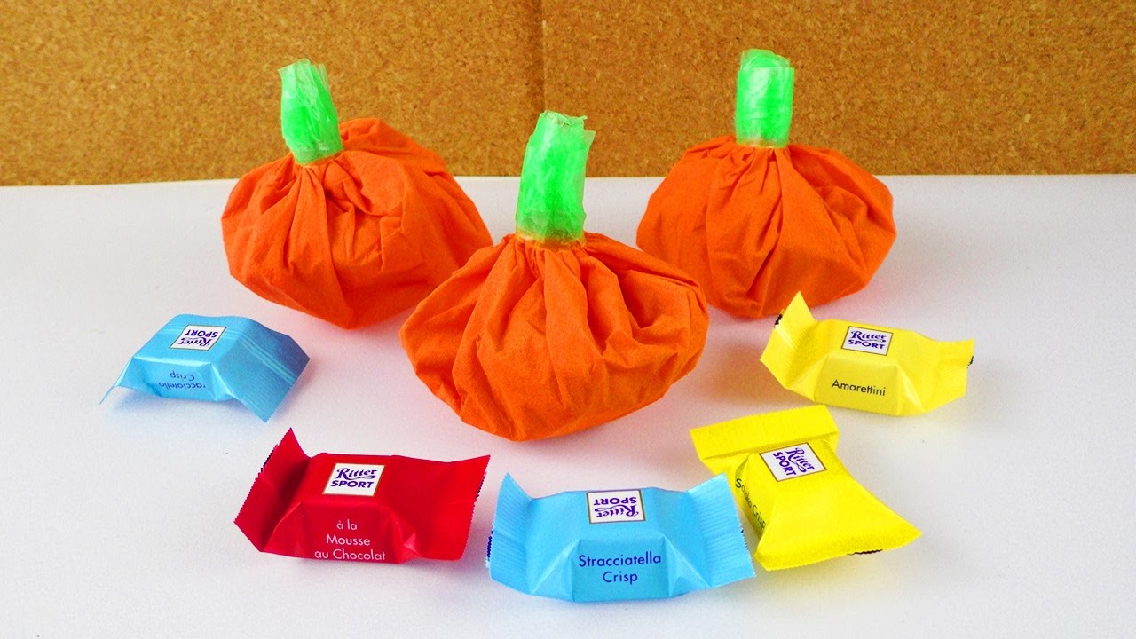 DIY Halloween Geschenk Tüten | Mini Kürbise selber machen | Super einfache Party Idee | Fun