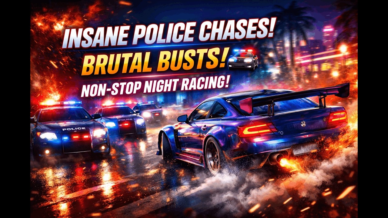 INSANE POLICE CHASES & BRUTAL BUSTS! 🚔 Non-Stop Night Racing – NFS Heat