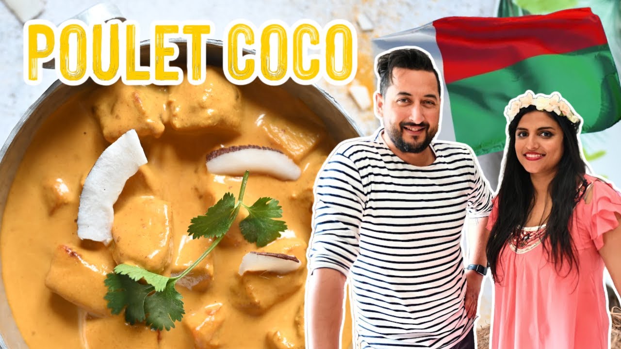 POULET COCO : Recette CRÉMEUSE de CURRY au lait de coco FACILE - Un plat qui fait voyager  🛫🥥🌴