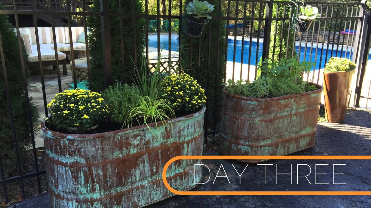 Metal Effects Copper Patina and Rust Containers