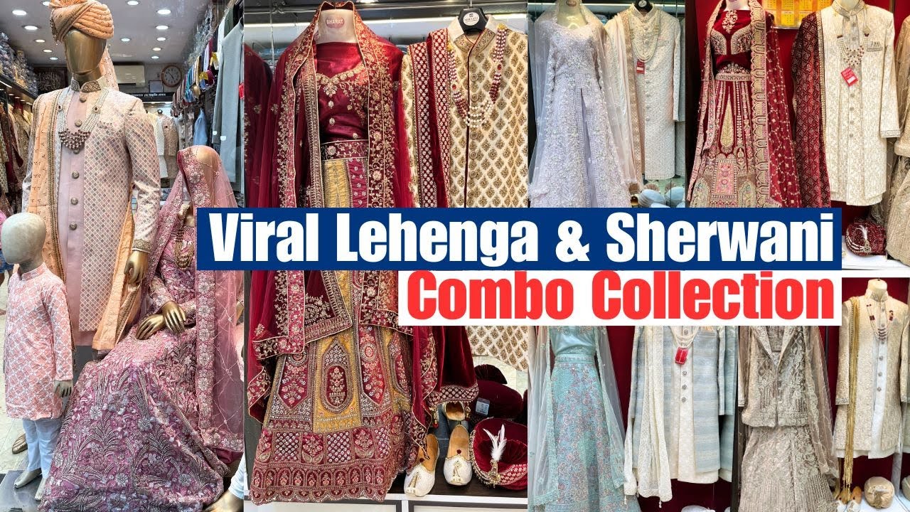 Wedding Lehenga & Sherwani Combo Collection From Dulha Dulhan in Kolkata New Market